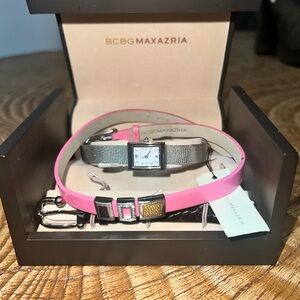 BCBGMaxAzria Pink Strap Watch